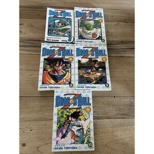 Lot Of 5 Dragon Ball Z Paperback Akira Toriyama Books